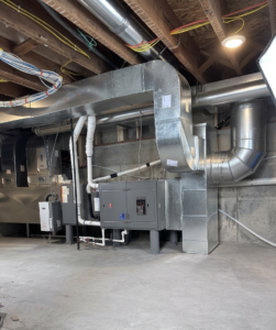 residential HVAC system with ductwork